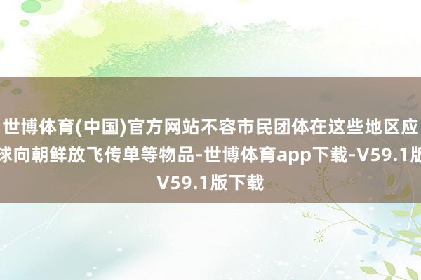 世博体育(中国)官方网站不容市民团体在这些地区应用气球向朝鲜放飞传单等物品-世博体育app下载-V59.1版下载